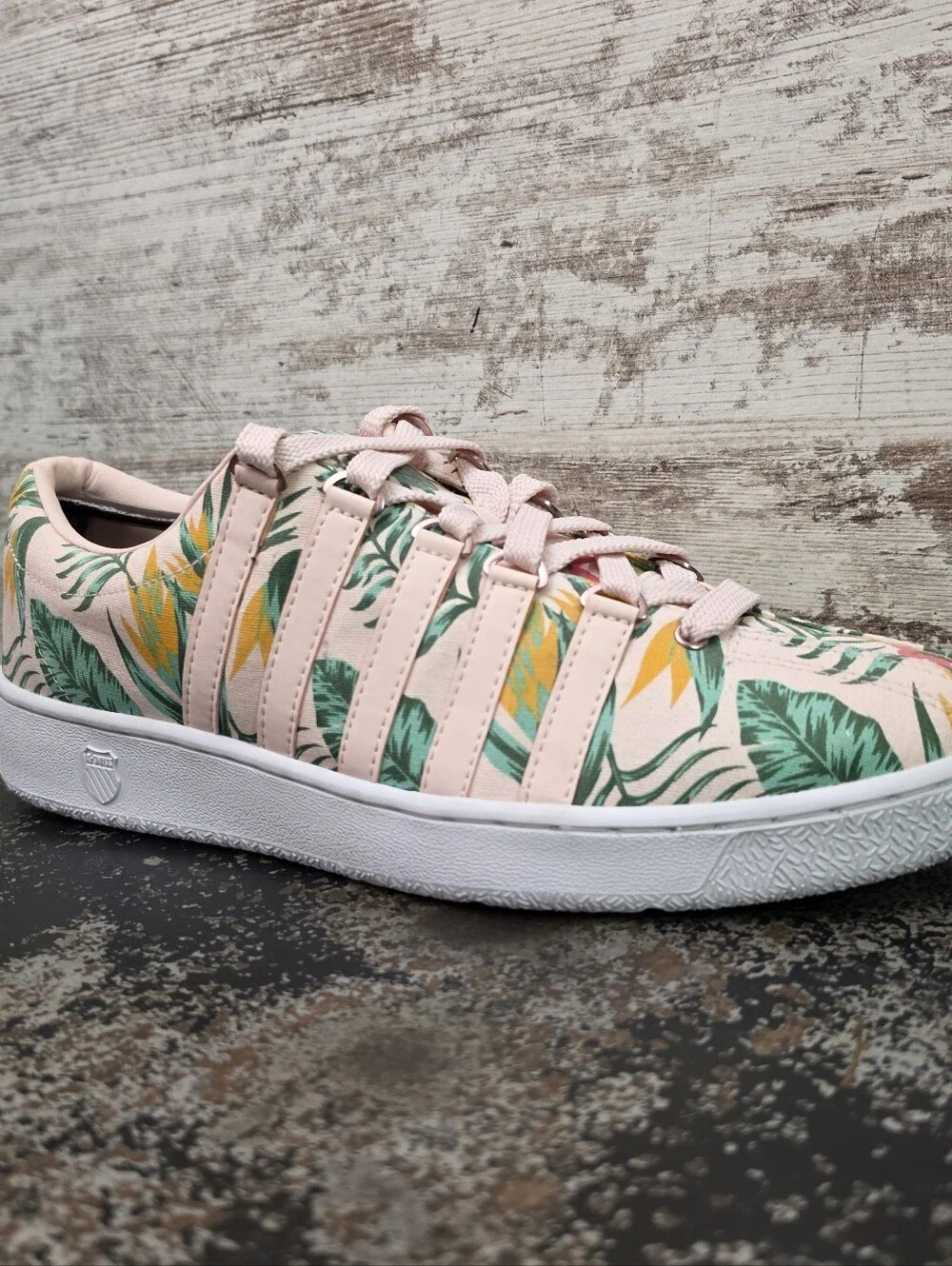 Mens K-Swiss Classic VN Shoes Sz 13 M Used VGC 06548-928-M Tropical Floral